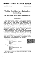 Working conditions in a rationalized undertaking: the Bata system and its social consequences. II