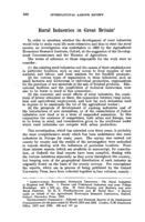 Rural industries in Great Britain