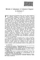 Methods of adjustment of industrial disputes in Germany