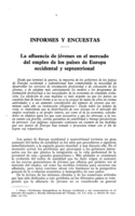 La afluencia de jóvenes en el mercado del empleo de los países de Europa occidental y septentrional