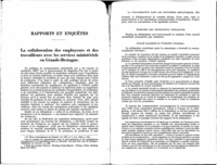 La collaboration des employeurs et des travailleurs avec les services ministériels en Grande-Bretagne