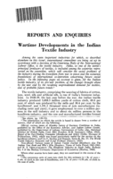 Wartime developments in the Indian textile industry