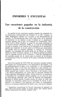 Las vacaciones pagadas en la industria de la construcción