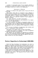 Factory inspection in Switzerland, 1929-1935