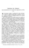 Statistique des chômeurs basée principalement sur les rapports des organisations ouvrières