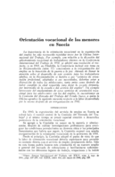Orientación vocacional de los menores en Suecia