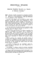 Industrial disability records as a source of sickness statistics