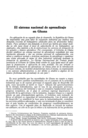 El sistema nacional de aprendizaje en Ghana