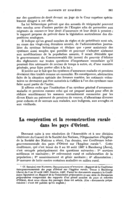 La coopération et la reconstruction rurale dans les pays d'Orient