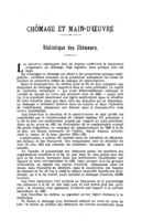 Statistique des chômeurs