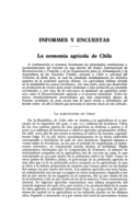 La economía agrícola de Chile