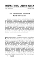 The international industrial safety movement