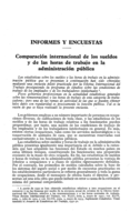 Comparación internacional de los sueldos y de las horas de trabajo en la administración pública