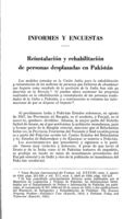 Reinstalación y rehabilitación de personas desplazadas en Pakistán