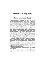 Factory inspection in Bengal