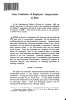 Some tendencies of employers' organisations in 1923