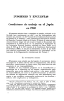 Condiciones de trabajo en el Japón en 1950