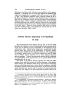 Federal factors inspection in Switzerland in 1920