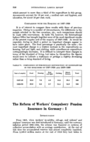 The reform of workers' compulsory pension insurance in Germany: I