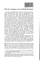 The new Japanese act on health insurance