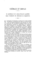 Le problème de la main-d'oeuvre qualifiée dans l'industrie du bâtiment en Angleterre