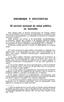El servicio nacional de salud pública en Australia