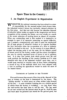 Spare time in the country: I, An English experiment in organisation