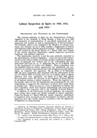 Labour inspection in Spain in 1920, 1921, and 1922
