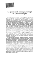 La guerre et le chômage prolongé en Grande-Bretagne