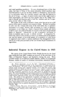 Industrial hygiene in the United States in 1925