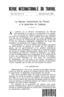 Le Bureau international du Travail et la protection de l'enfance