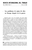 Los problemas de mano de obra en Europa después de la guerra