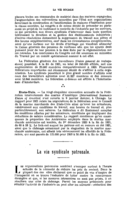 La vie syndicale patronale