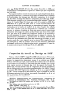 L'inspection du travail en Norvège en 1923
