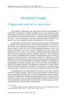 El seguimiento social de la crisis de Asia / [Oficina Internacional del Trabajo]