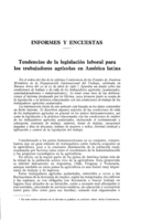 Tendencias de la legislación laboral para los trabajadores agrícolas en América Latina