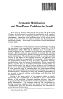 Economic mobilisation and man-power problems in Brazil