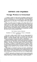 Foreign workers in Switzerland