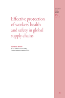 Effective protection of workers’ health and safety in global supply chains