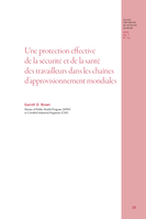 Une protection effective de la sécurité et de la santé des travailleurs dans les chaînes d'approvisionnement mondiales