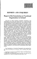 Report of the commission on vocational organisation in Ireland