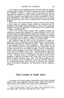 Native labour in South Africa