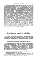 Le régime du travail en Indochine