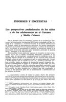 Las perspectivas profesionales de los niños y de los adolescentes en el Cercano y Medio Oriente