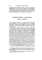 Agricultural workers on large-scale farms in Sweden
