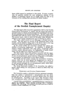 The final report of the Swedish unemployment enquiry