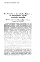 La situación en los Estados Bálticos y en Rusia Blanca bajo la ocupación alemana: medidas sobre economía y trabajo adoptadas durante 1941-1942