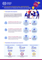 Evaluación agrupada final independiente: programa de formación técnica en Colombia : datos rápidos