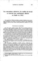 Les conventions collectives, les conflits du travail et l'activité des conciliateurs officiels en Suède en 1924