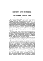 The maximum weight of loads